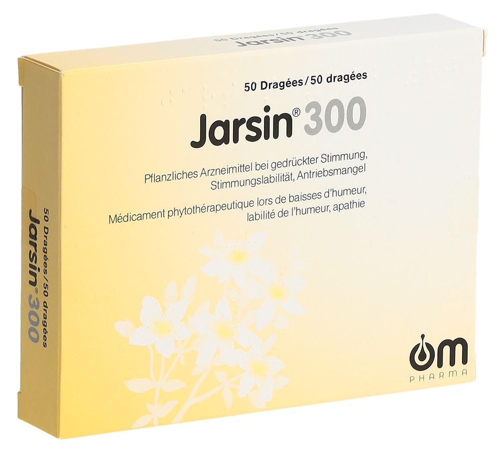 JARSIN Drag 300 mg Blist 50 Stk<br>50 Stück, Blister, Überzogene Tablette