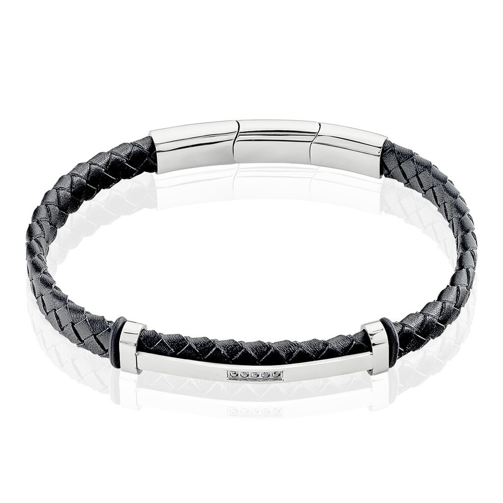 Bracelet Moris Acier Blanc Oxyde De Zirconium