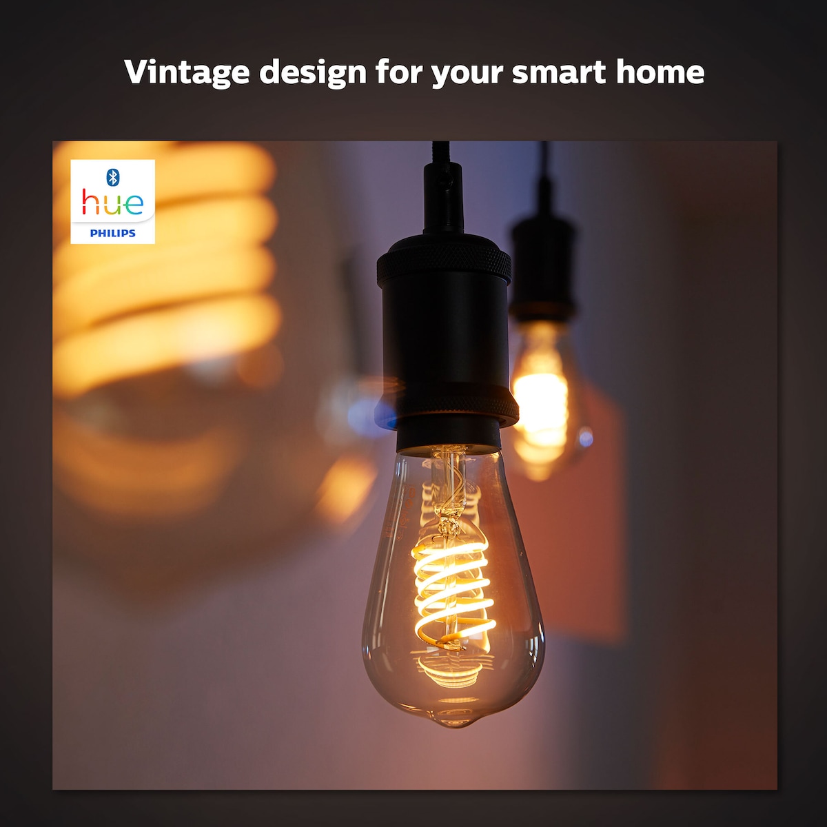 Philips Hue W lyspære 7,2W Filament A60 E27