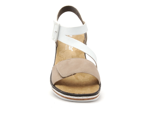 Rieker nu pieds plats femme v3660 beige