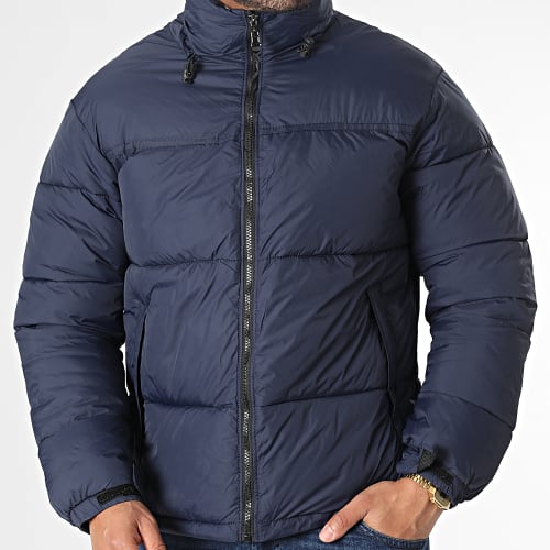 Doudoune Capuche Bleu Marine