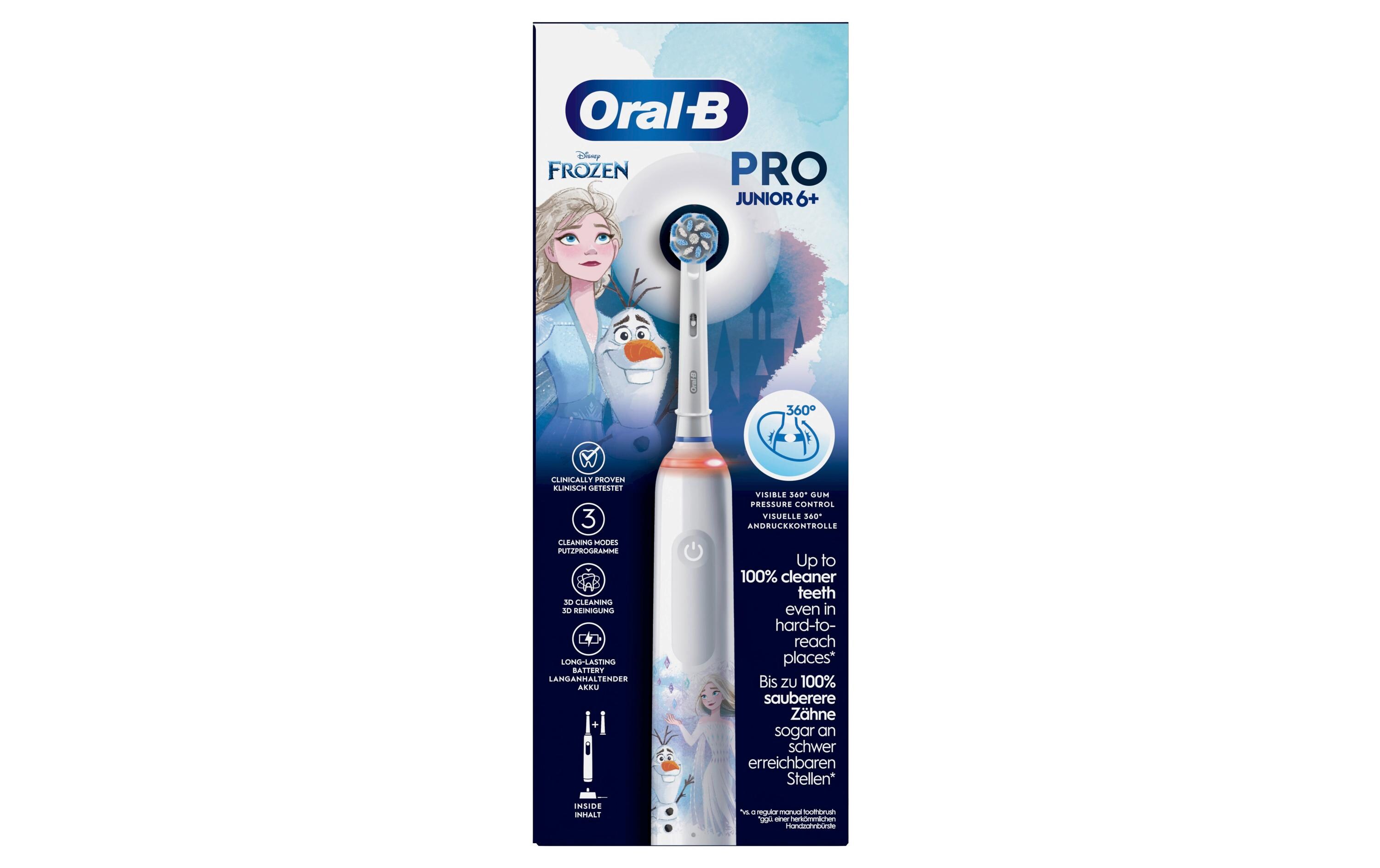 Rotationszahnbürste Junior Pro Frozen WeissElektrische Zahnbürste Disney