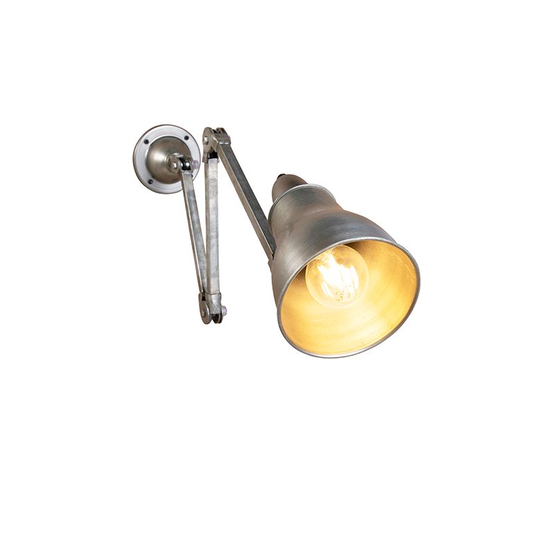 Industriële wandlamp grijs verstelbaar - Mersey