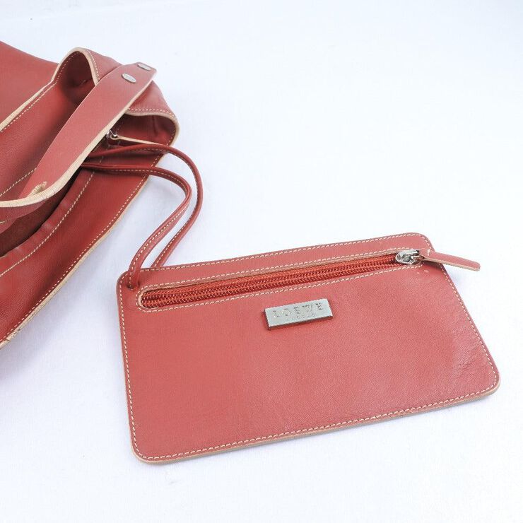 Loewe Vintage Loewe Shoulder Bag Red