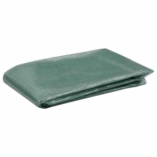 vidaXL Erstattningstrekk til drivhus (0,5 m²) 50x100x190 cm grønn