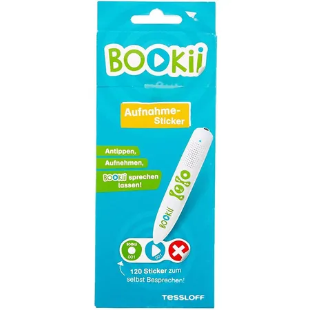 BOOKii® 120 Aufnahme-Sticker neutral Paket 1, Nr. 001-120