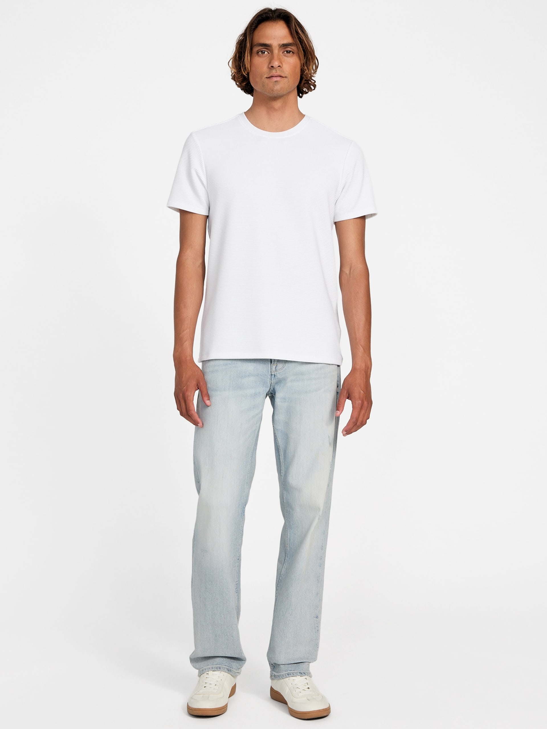 Calça jeans reta Eco Mason de corte regular