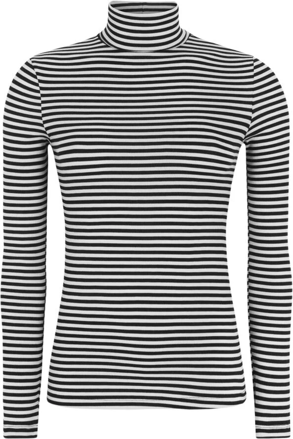 Soft Rebels SRFenja Stripe Rollneck Top Black