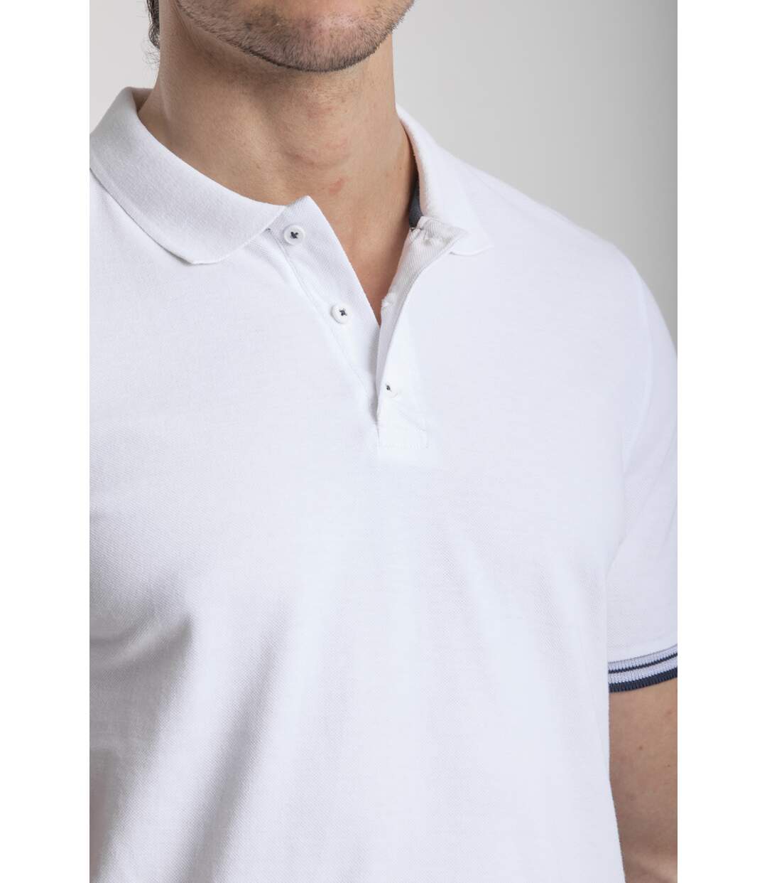 Polo coton piqué GIACOMO BLEU