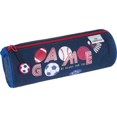 Trousse ronde OB Sport - 1 compartiment - marine et gris anthracite - Oberthur