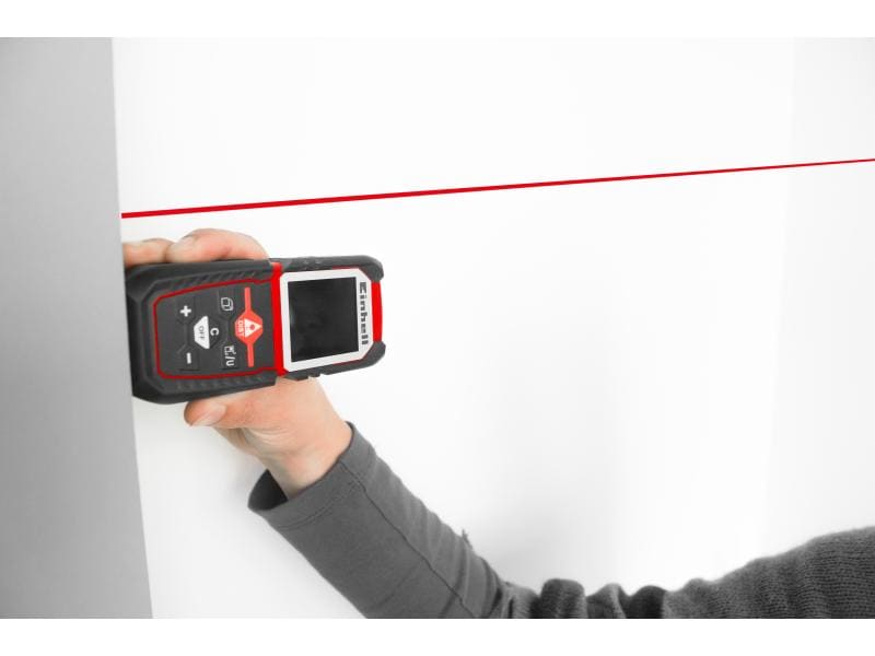Einhell Laser-Distanzmesser TC-LD 50 50 m Zur Messung sowie Additon/Subtraktion von Strecken, Flächen und Volumen