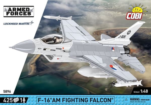 COBI F-16AM Fighting Falcon, Byggeklosser, 8 år, 425 stykker