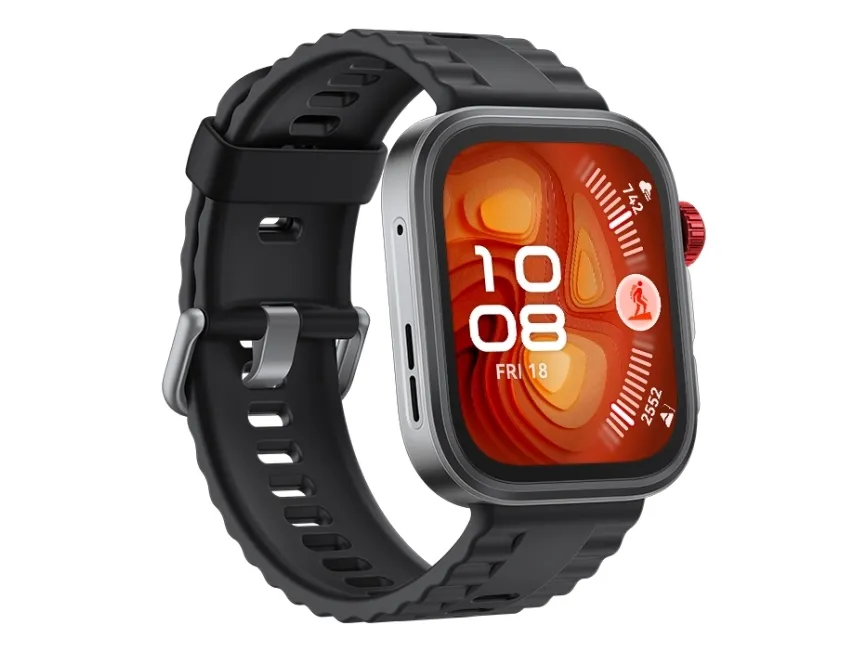 Huawei Watch Fit 4 Pro - Aluminiumslegering - smart ur med rem - fluoroelastomer - sort - håndledsstørrelse: 130-210 mm - display 1.82