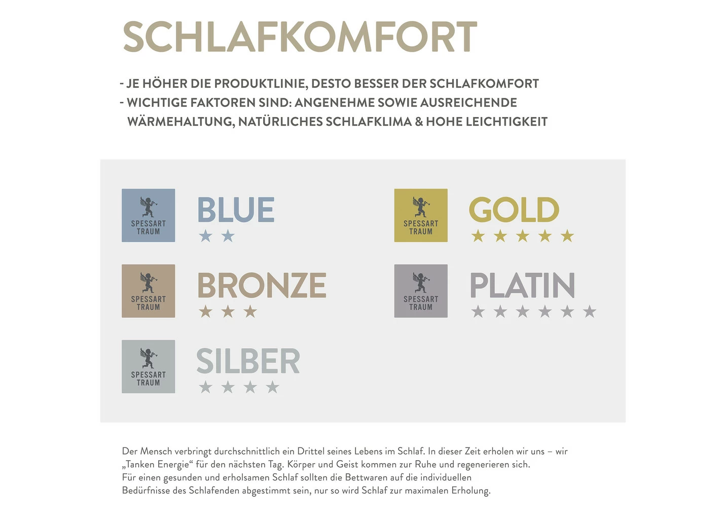 Daunenkissen Platin von Spessarttraum