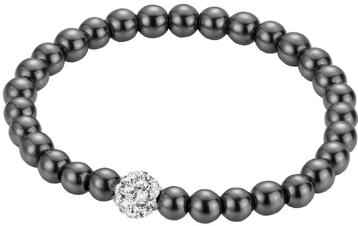 Firetti Armband »Schmuck Geschenk Armschmuck Armkette Edelstein Farbstein« mit Hämatit, Kristallstein