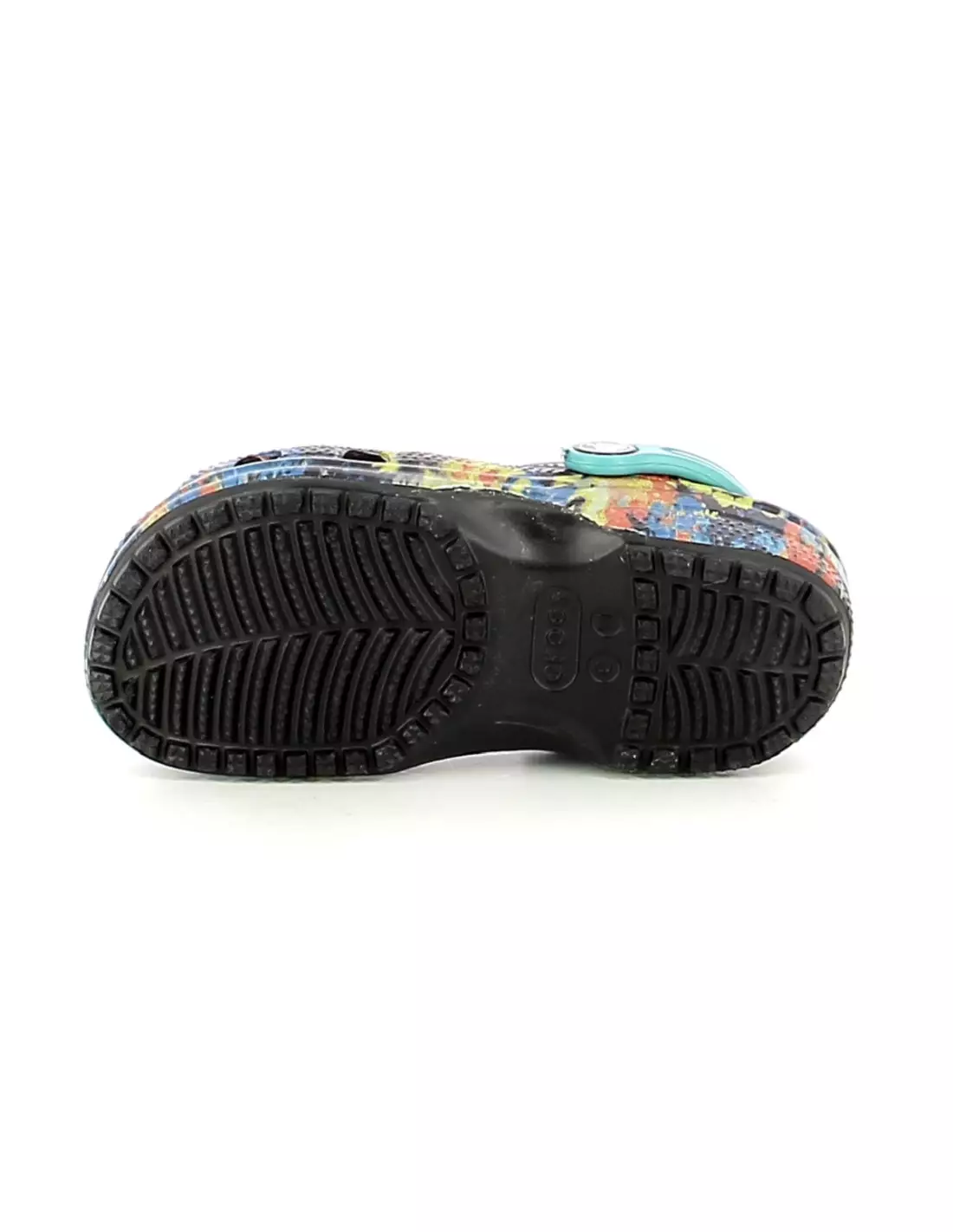 CROCS CROBAND CLASSIC TIE-DYE - Sandales & nu-pieds Turquoise