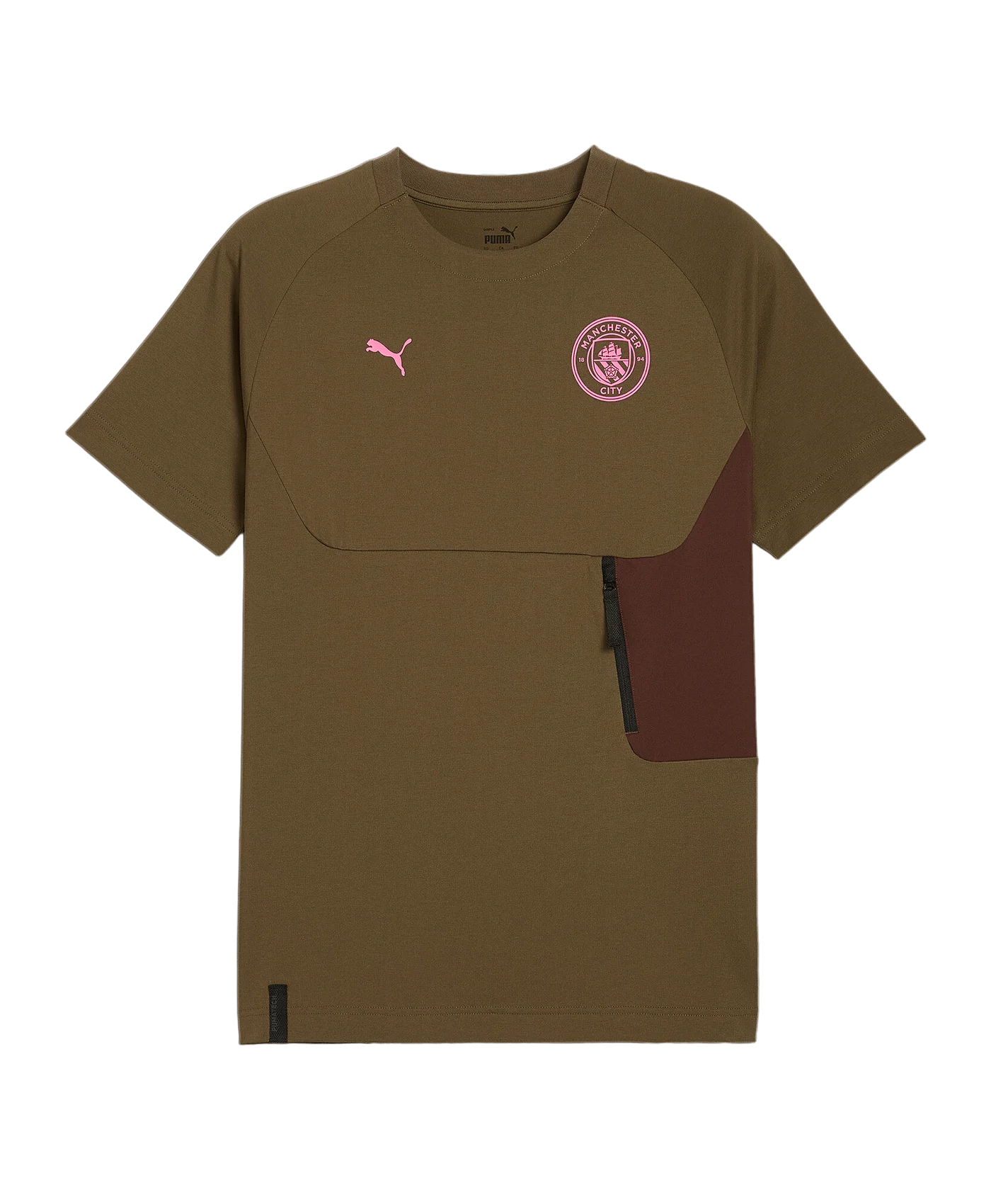 PUMA Manchester City PUMATECH Pocket T-Shirt Grün F59