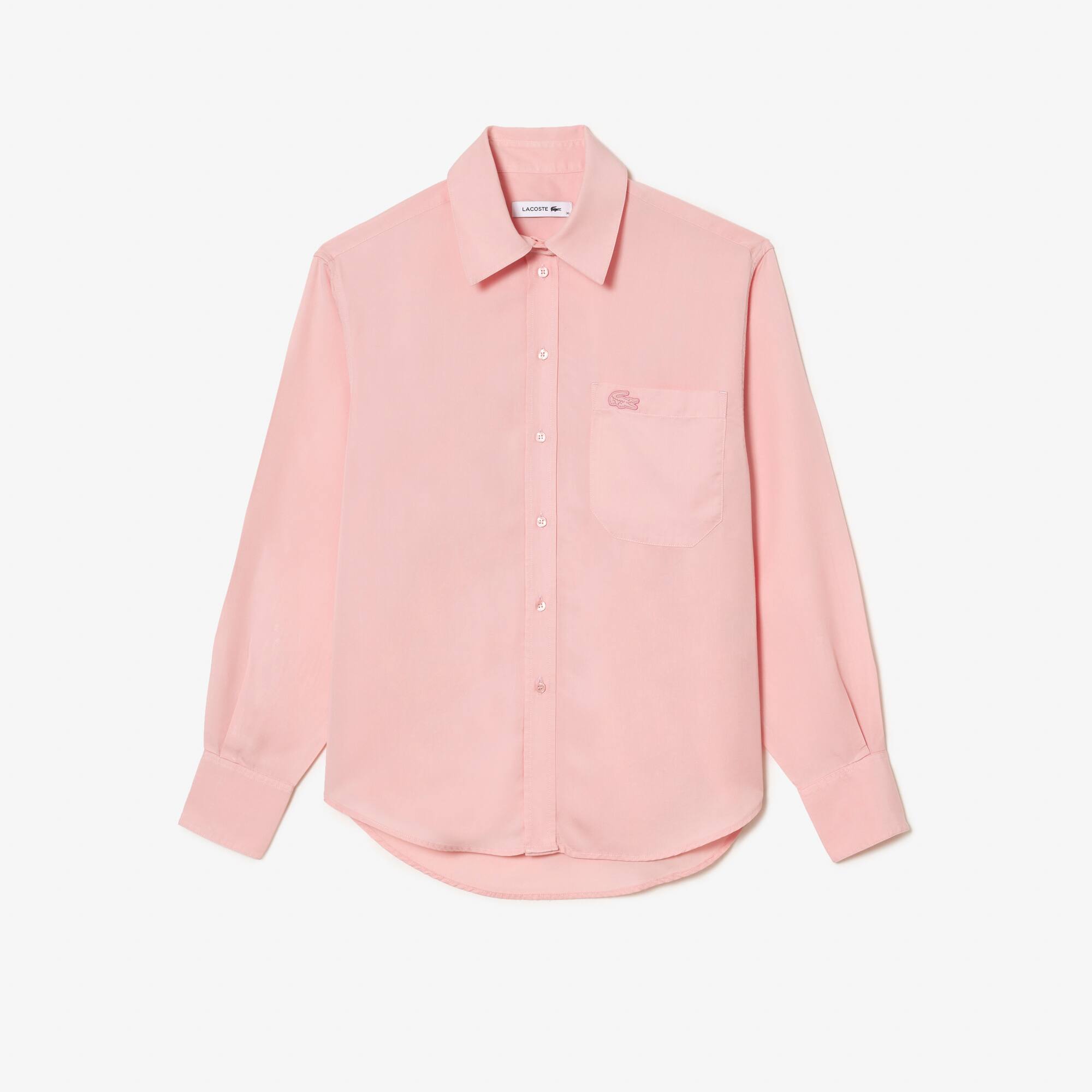 Chemise fluide oversize en lyocell Chemises & Hauts - Rose - Lacoste - Femme