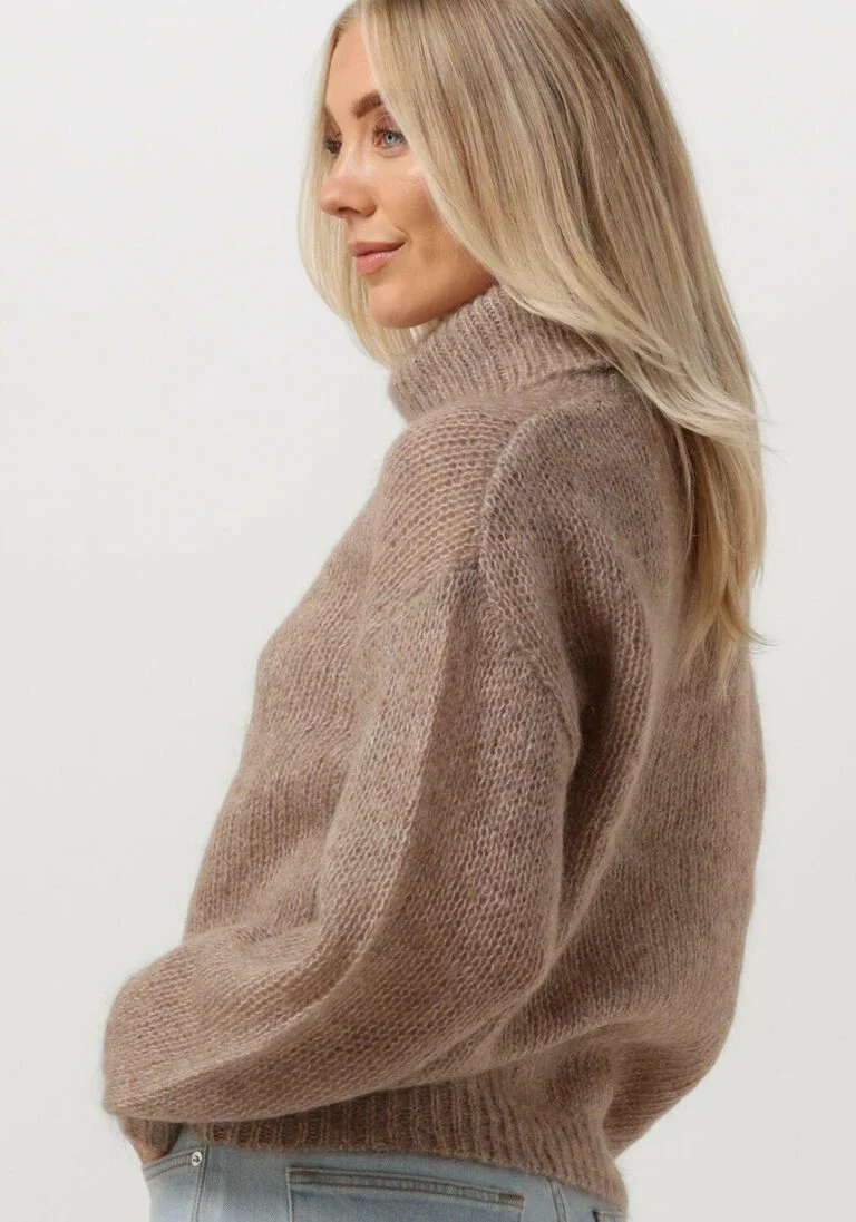 Y.A.S. bruine y.a.s. coltrui yaslambi ls knit rollneck pullover s.
