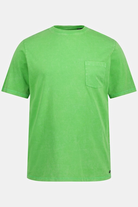 T-Shirt, Biobaumwolle, acid washed, Flammjersey, Halbarm