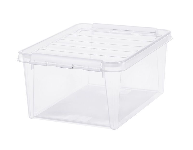 SMARTSTORE Aufbewahrungsbox - Transparent / B: 30.0 cm x T: 40.0 cm x H: 18.0 cm