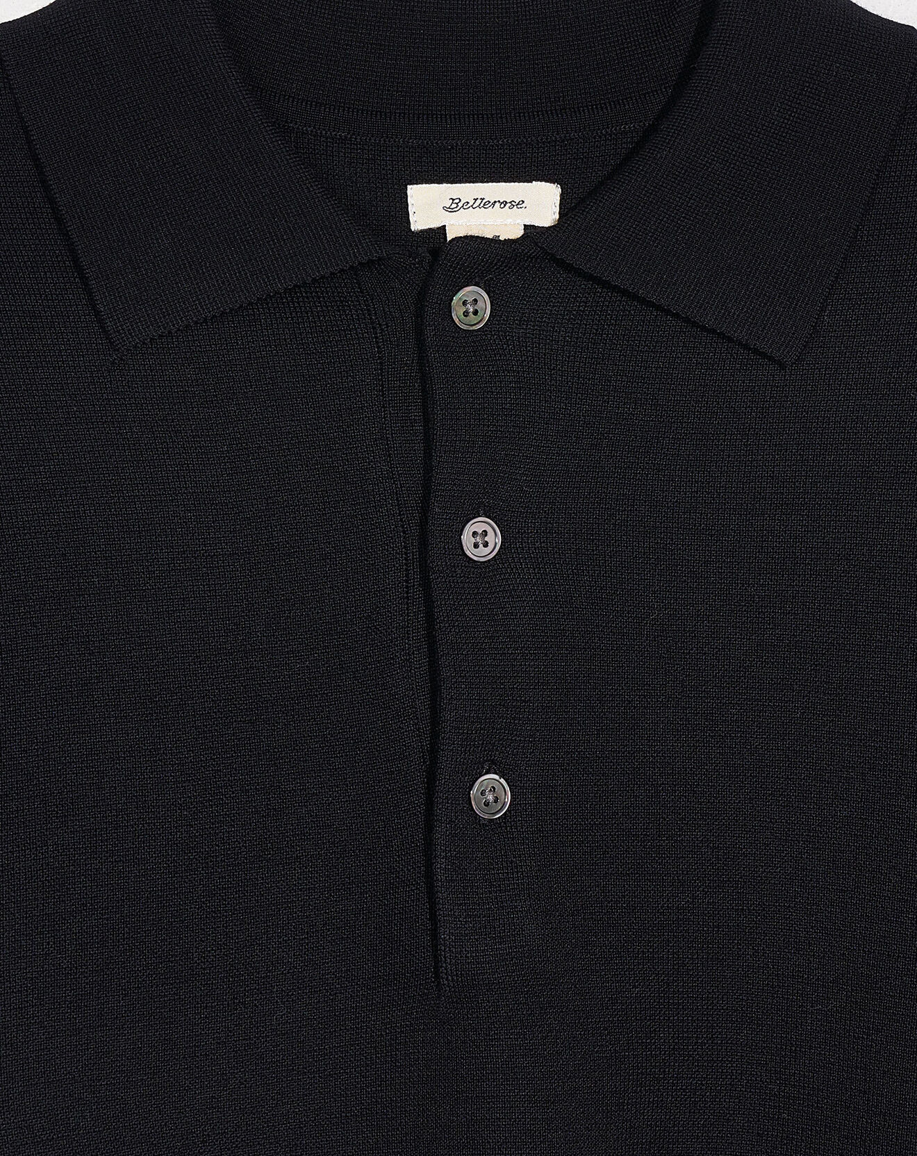 Bellerose Polo 100% Laine Dynay noir