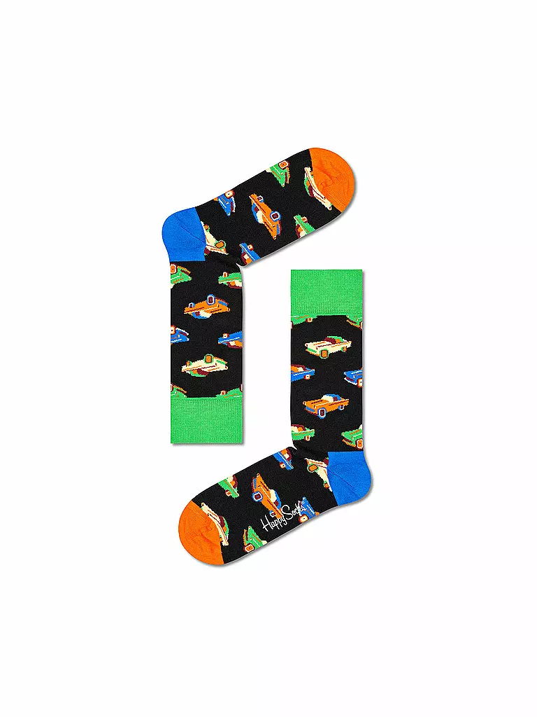 HAPPY SOCKS Herren Socken CAR black / multi schwarz