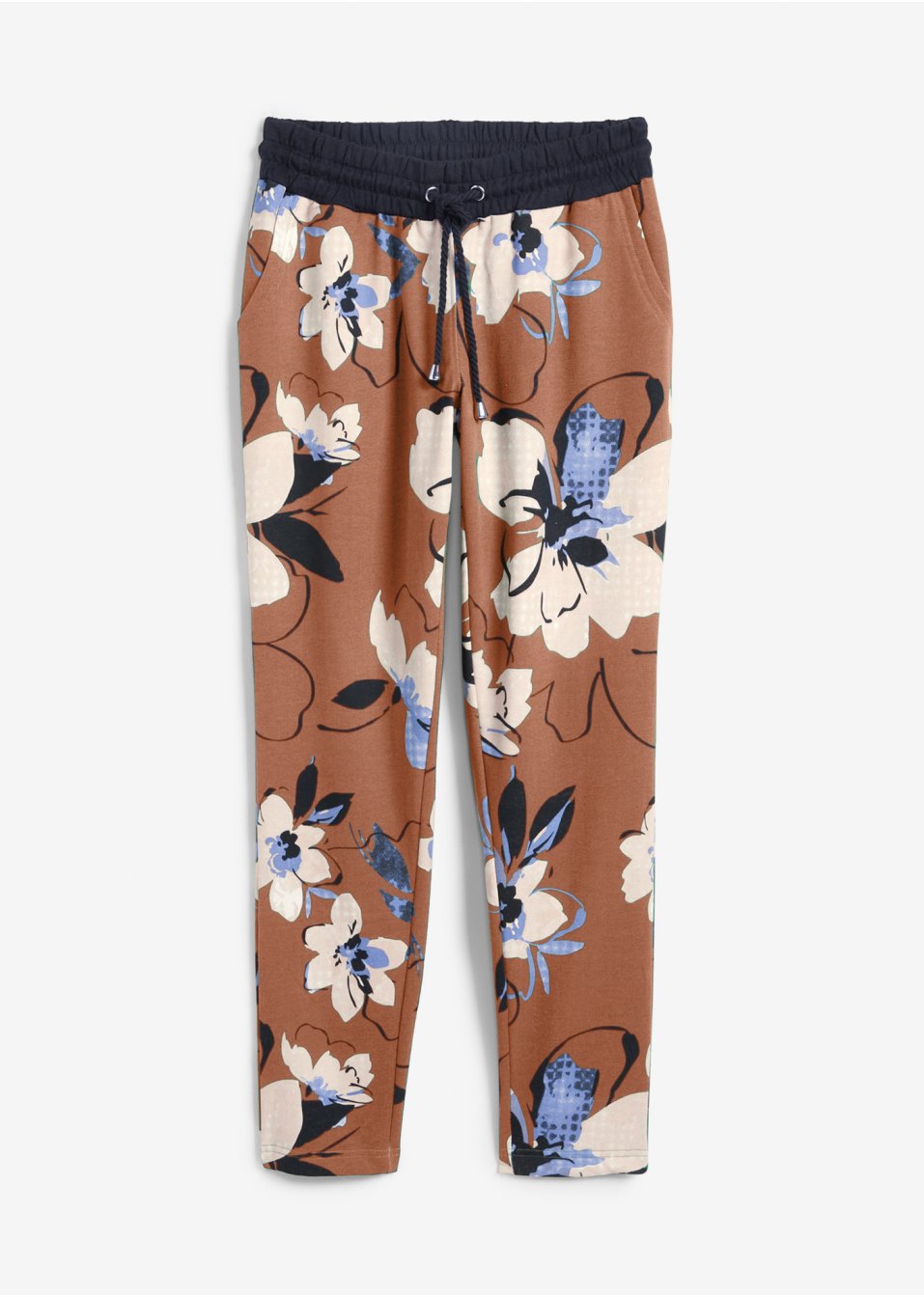 Pantalon sweat à imprimé floral