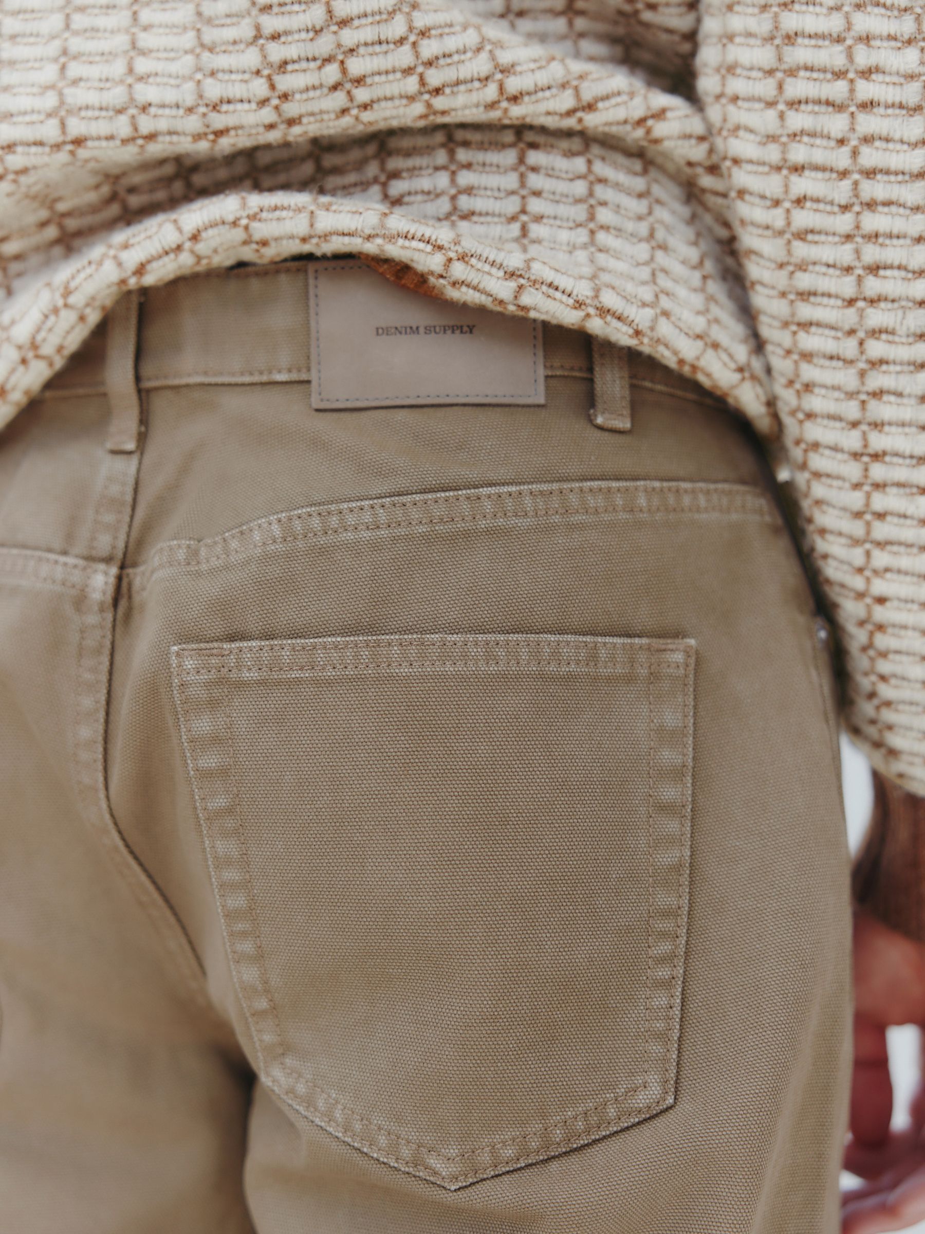 Lichtbruin - Canvas denim jeans