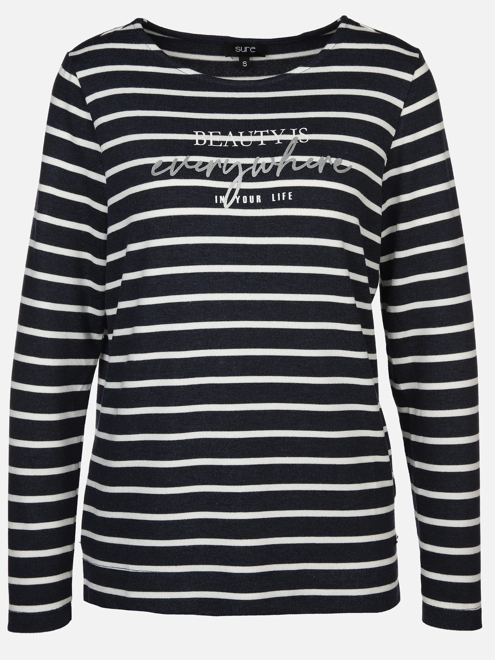 Damen Strickpullover in Ringeloptik