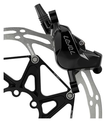 Paire de Freins à Disque Sram Level Silver Stealth 2-Piston (Sans Disques) 950 mm / 2000 mm Noir