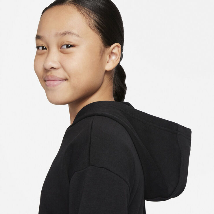 Nike Air French Terry Crop hættetrøje Sort