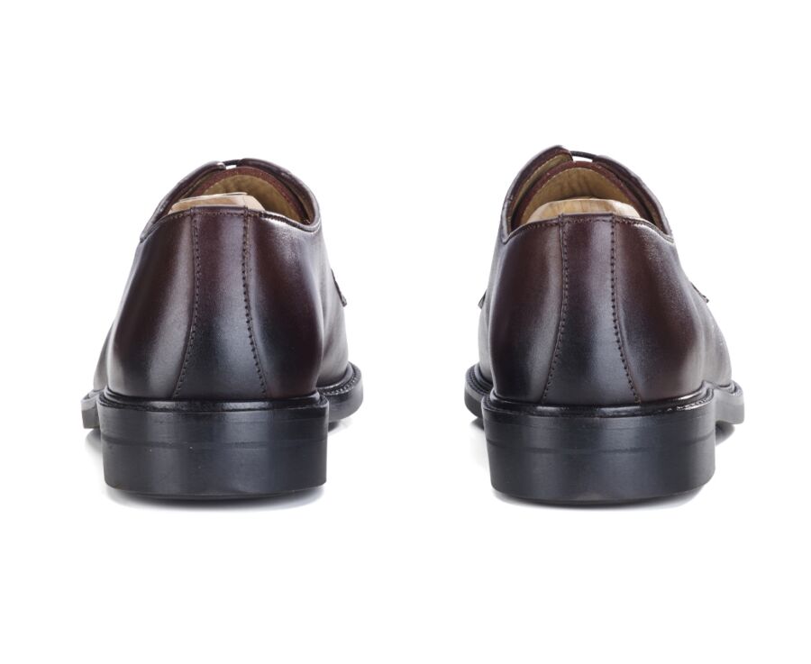 Derbies homme cuir Chocolat Foncé semelle gomme - MONTEREY CLASSIC GOMME CITY