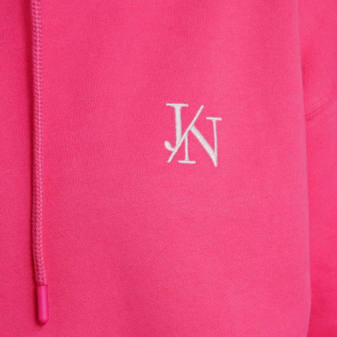 Jonas Nielsen Damen Hoodie mit Logo-Stickerei pink