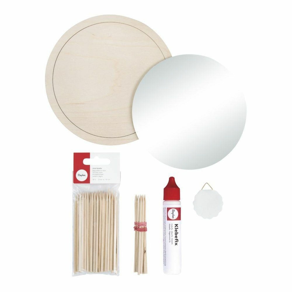 2 miroirs diy soleil vintage à faire soi-même ø 32 cm