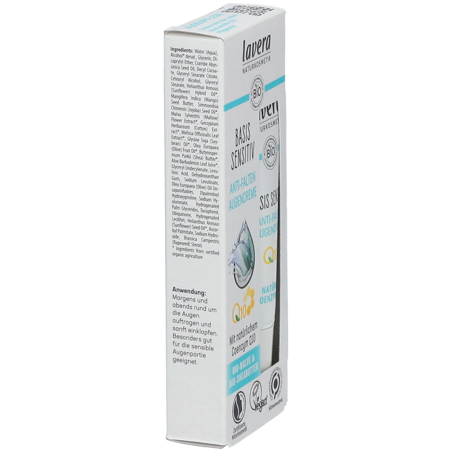 lavera basis sensitv Anti-Aging Augencreme Q10