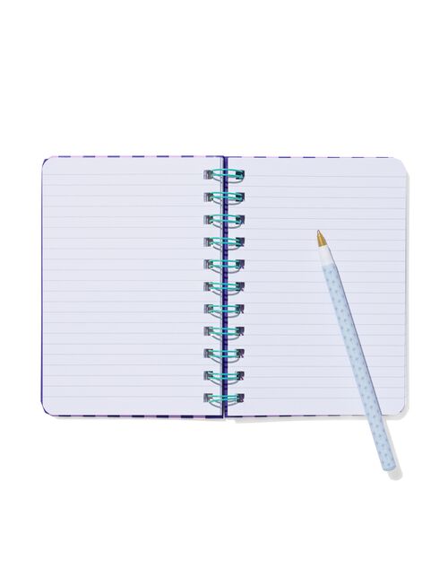 carnet A6 spirale carton rayures