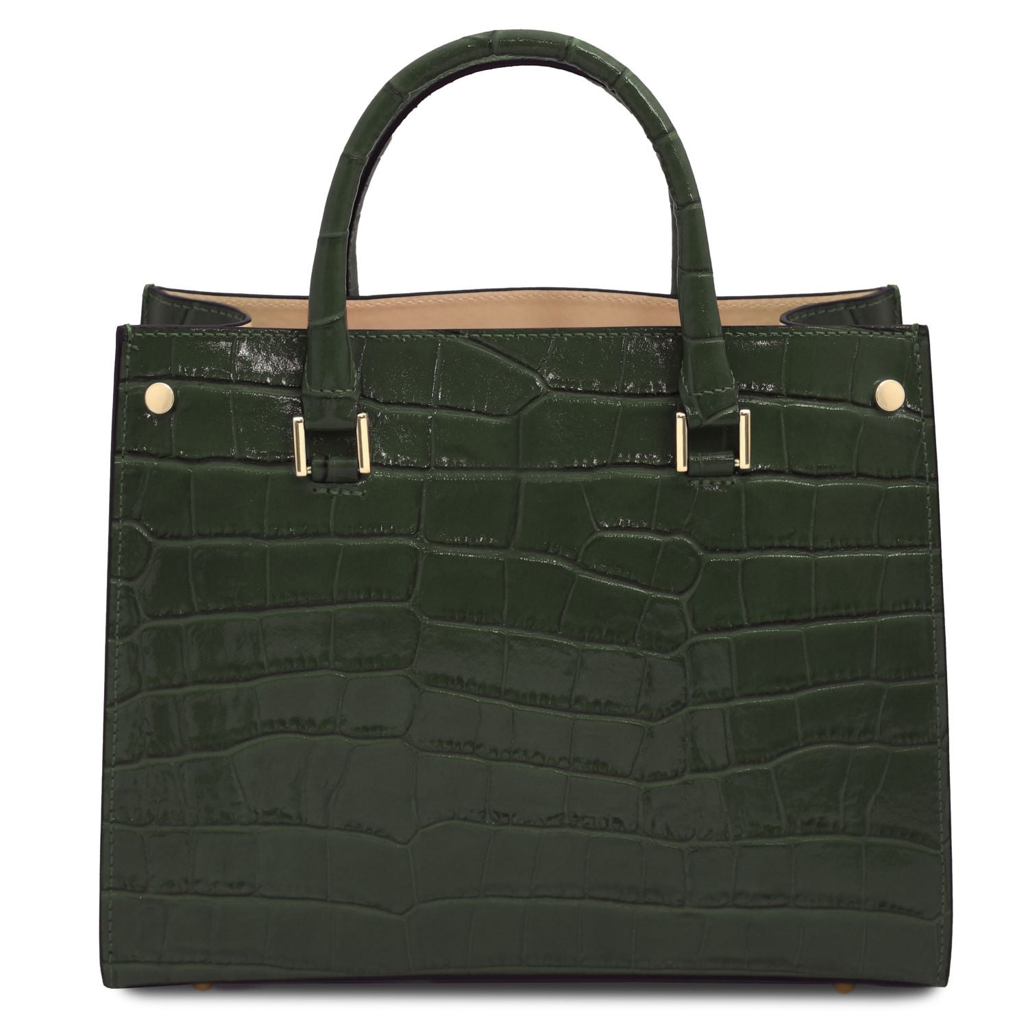 TL142504 – Croque – Croc print leren Handtas