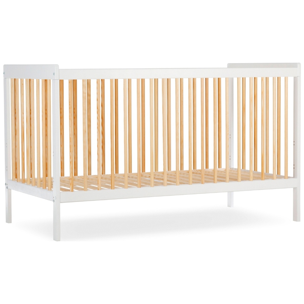 CuddleCo Nola Kinderbett in Weiß und Natur