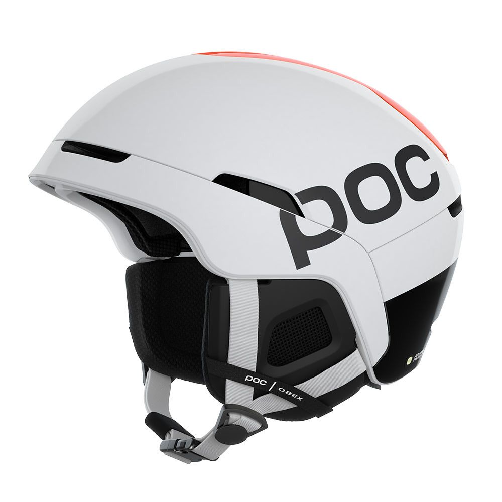 Poc OBEX BC MIPS - Casque hydrogen white/fluorescent orange avip