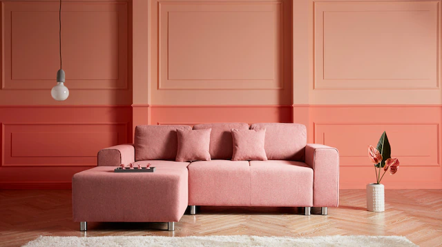 Home affaire Ecksofa »Györ« L-Form, wahlweise mit Bettfunktion und Bettkasten incl. 2 Zierkissen