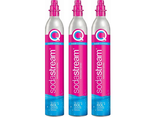 SODASTREAM - Lot de 3 cylindres de gaz co2 60l quick connect pour machine...