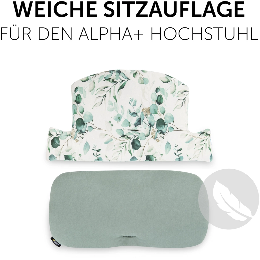 hauck Hochstuhlauflage Select Jersey Leaves Mint