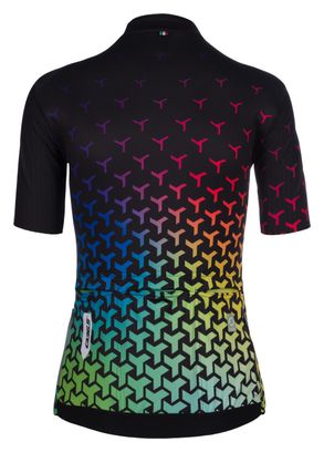 Maillot Manches Courtes Femme Q36.5 G1 Good Vibes 2.0 Noir/Multi