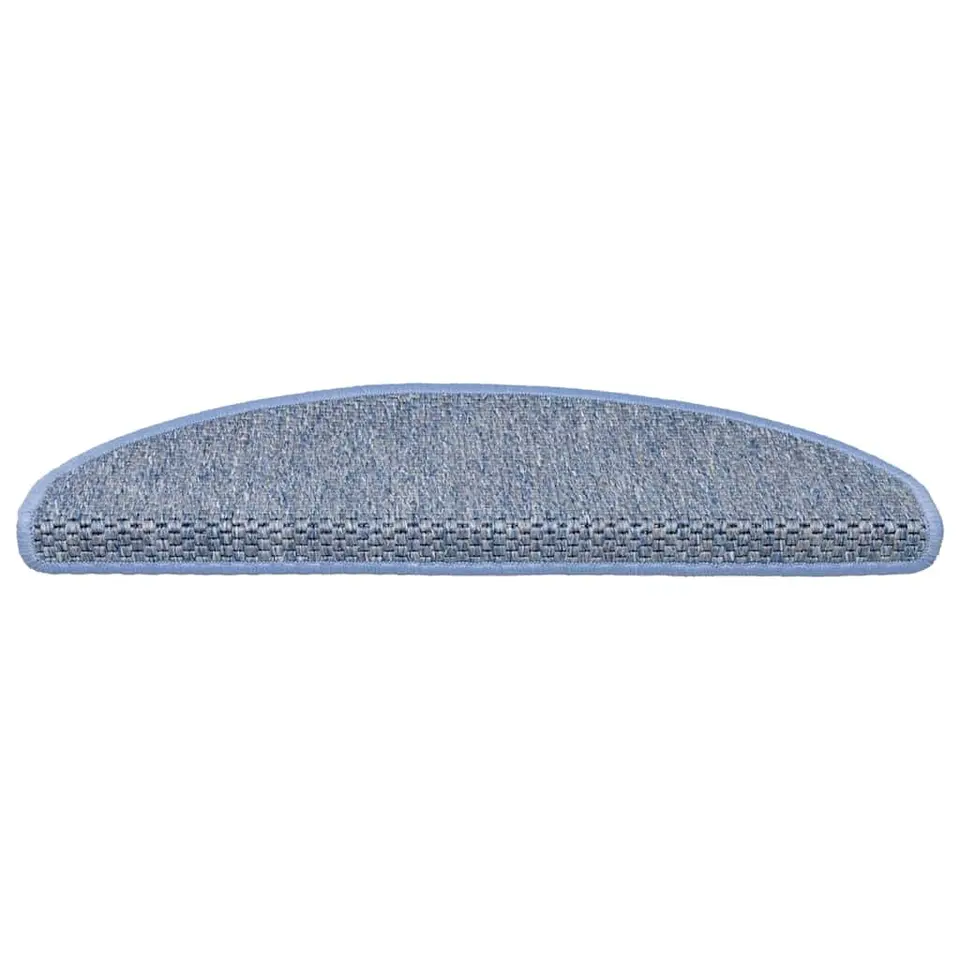 vidaXL - Trapmat - Blauw - Stof - 65 x 21 x 4 cm - 15 stuks