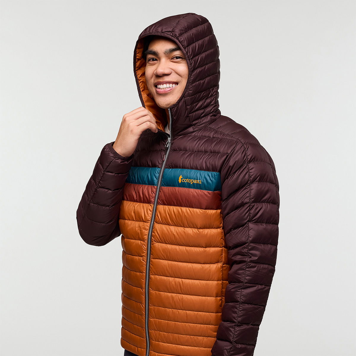 Cotopaxi Fuego Down Hooded dunjakke, herre (Coffee Sienna)