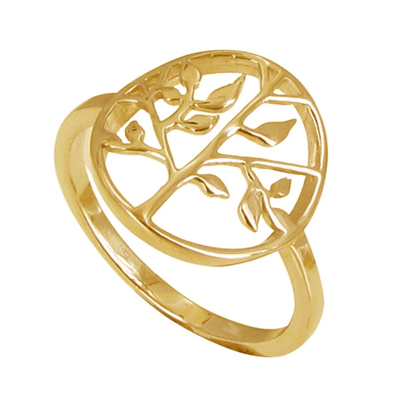 Bague Plaqué Or Arbre de Vie