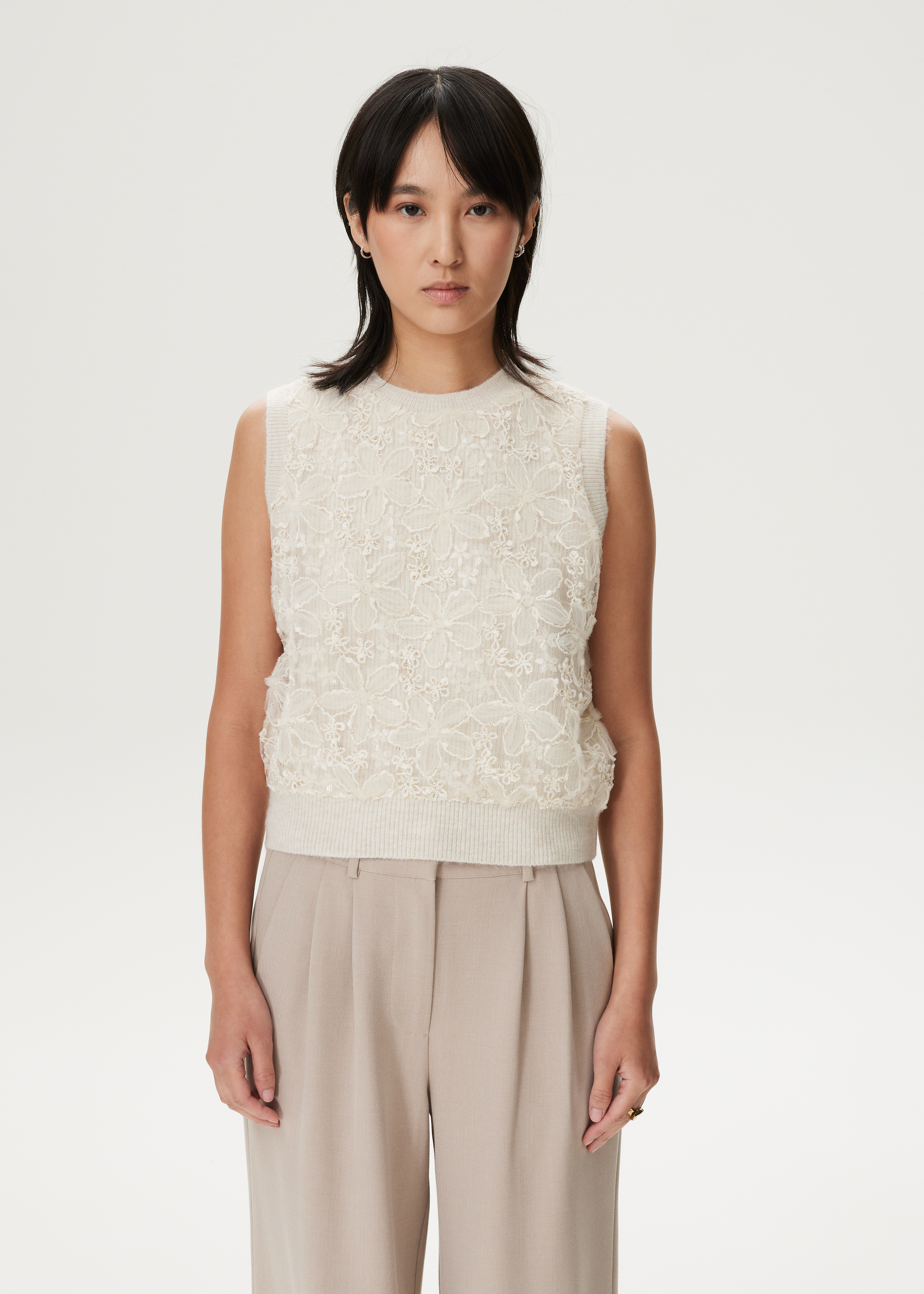 Spencer met bloemen mesh