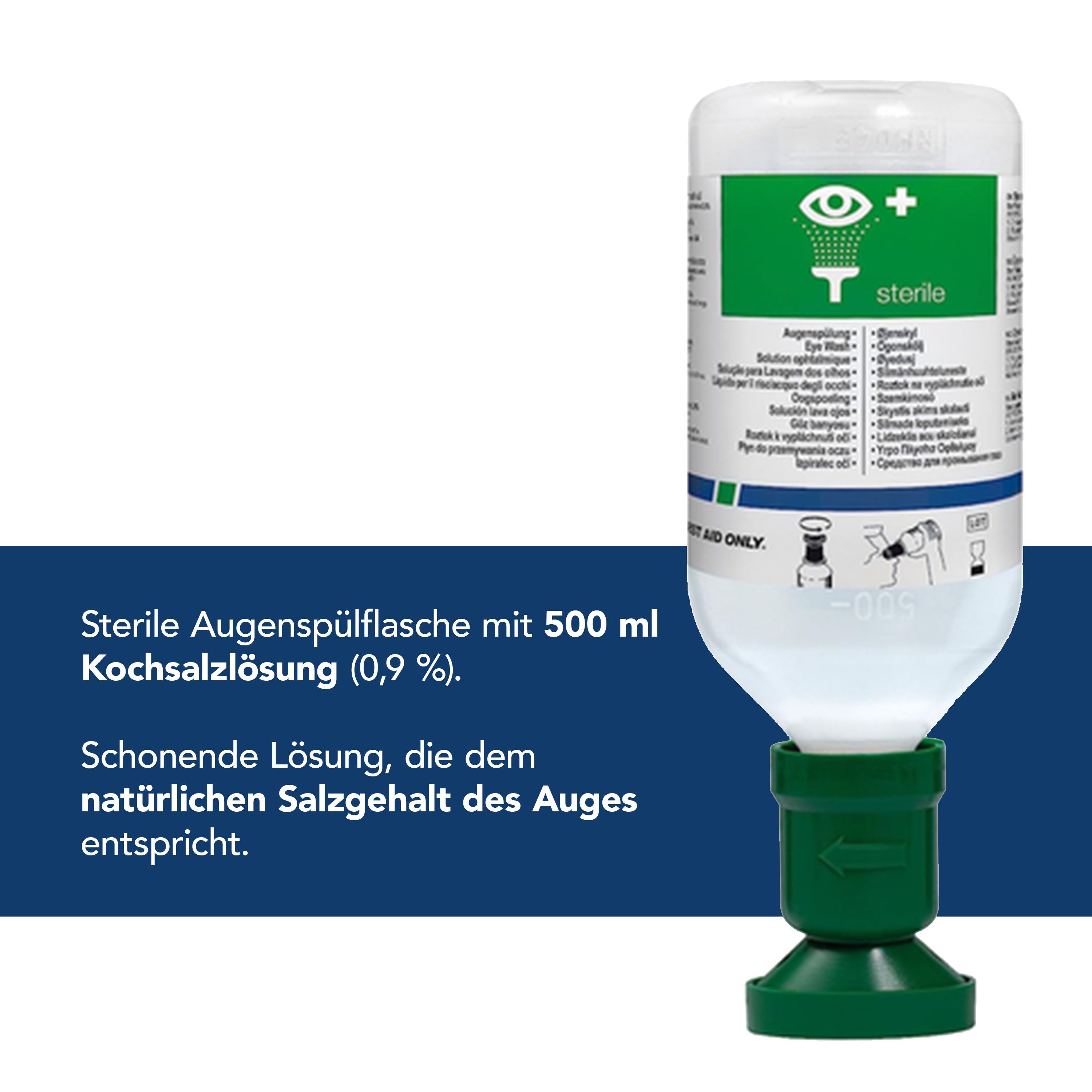 First Aid Only Augenspülflasche Natriumchloridlösung (0,9%)