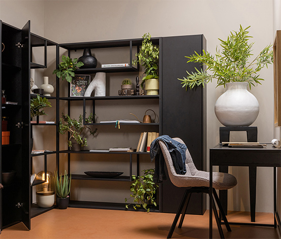 Woood Schrank »L Teun«, schwarz